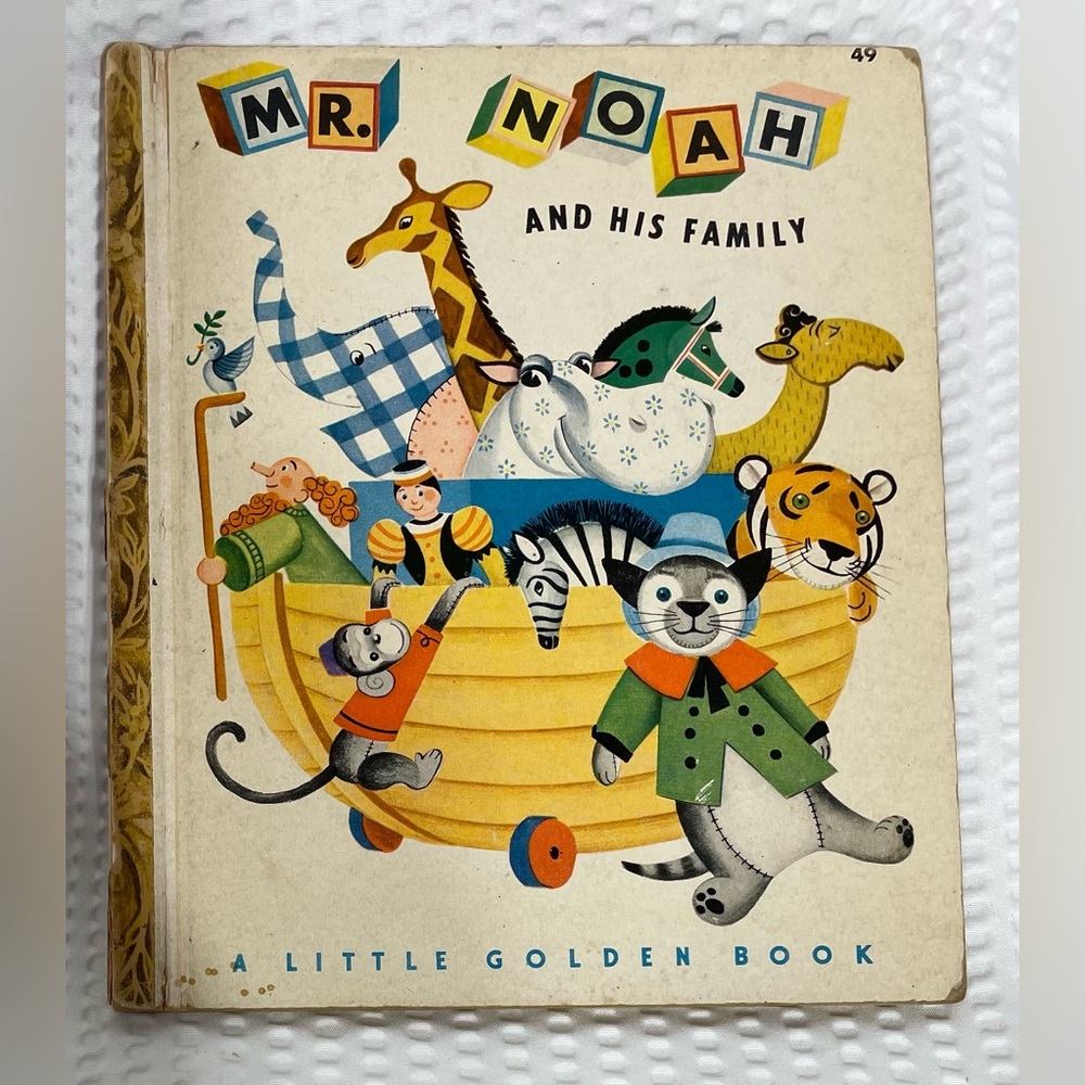 Little Golden Book Mr Noah and his family 1948 LGB
